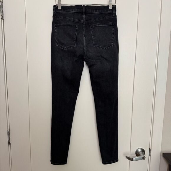 J Crew 9" High Rise Toothpick Jeans Womens Size 28 Dark Wash Denim Stretch - Picture 4 of 14
